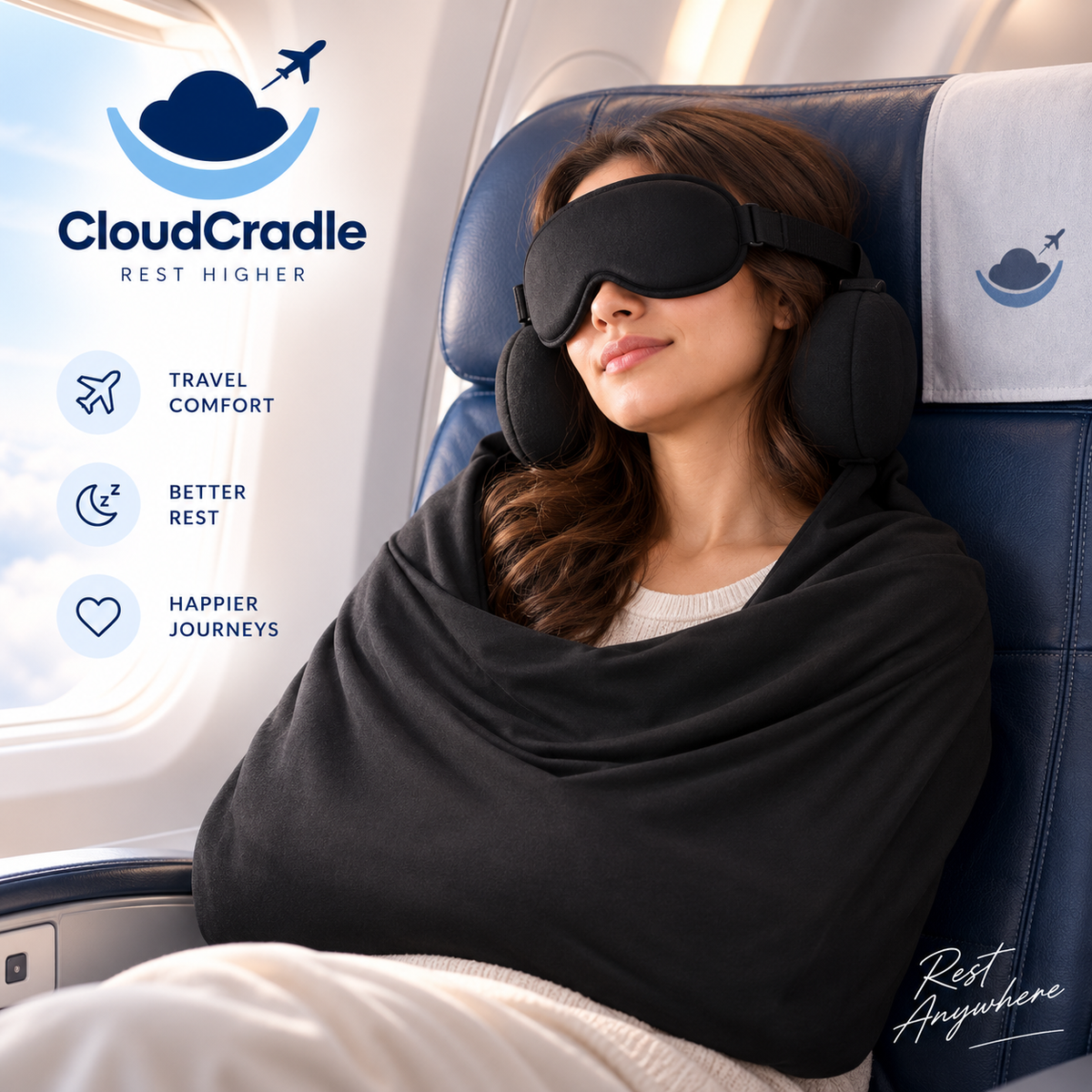 CloudCradle™ First Class 3-in-1 Travel Sleep Set